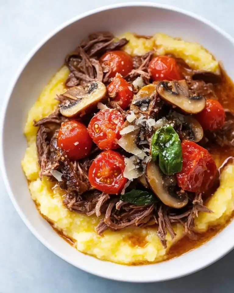 Slow-Cooker Beef and Polenta