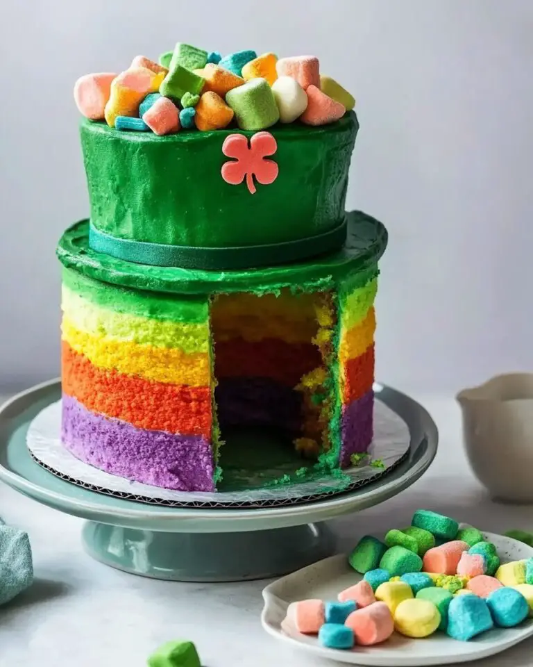 St. Patrick's Day Rainbow Surprise Cake