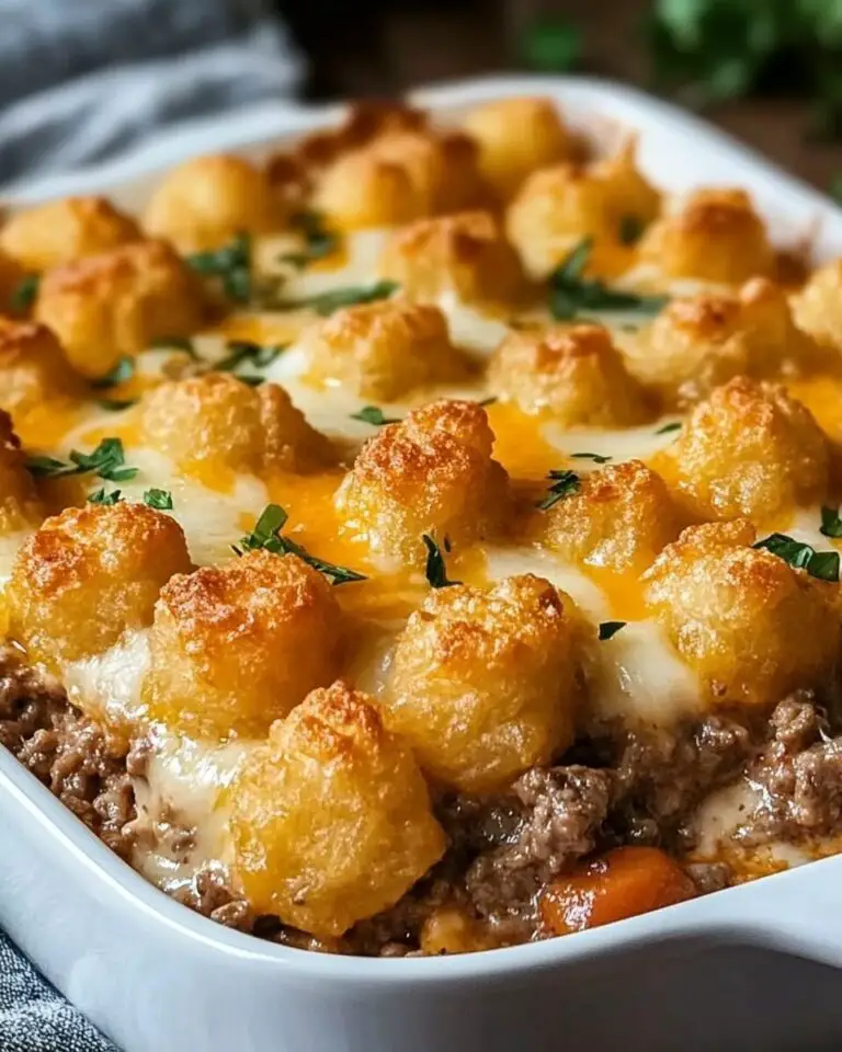 Tater Tot Casserole with Ground Beef