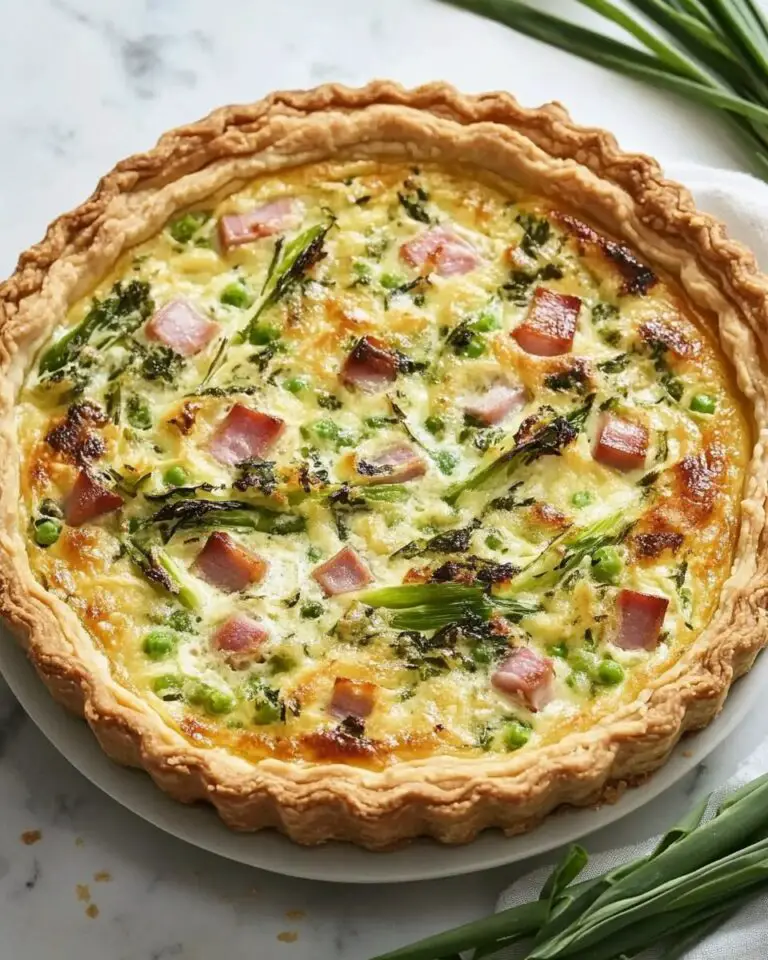Ricotta, Ham, and Scallion Tart