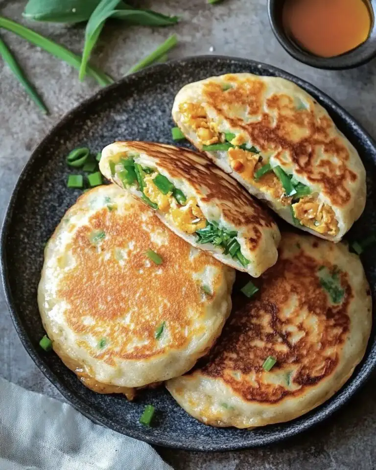 Chinese-Style Savoury Stuffed Breakfast Pancakes