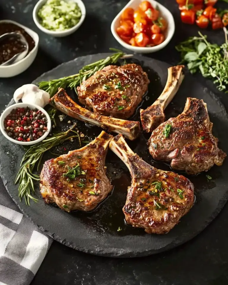 Rosemary Garlic Lamb Cutlets