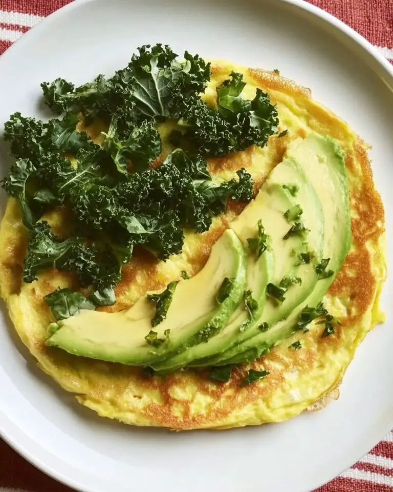 Avocado and Kale Omelet