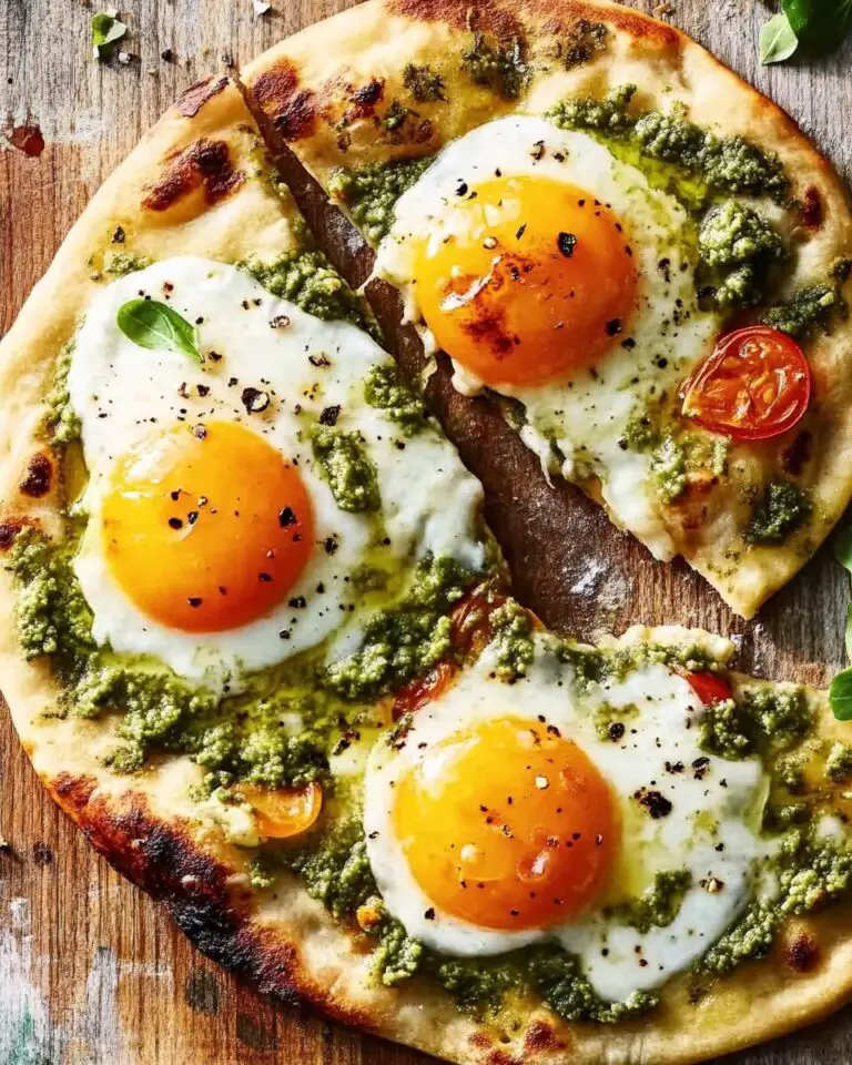 Breakfast Naan Pizza