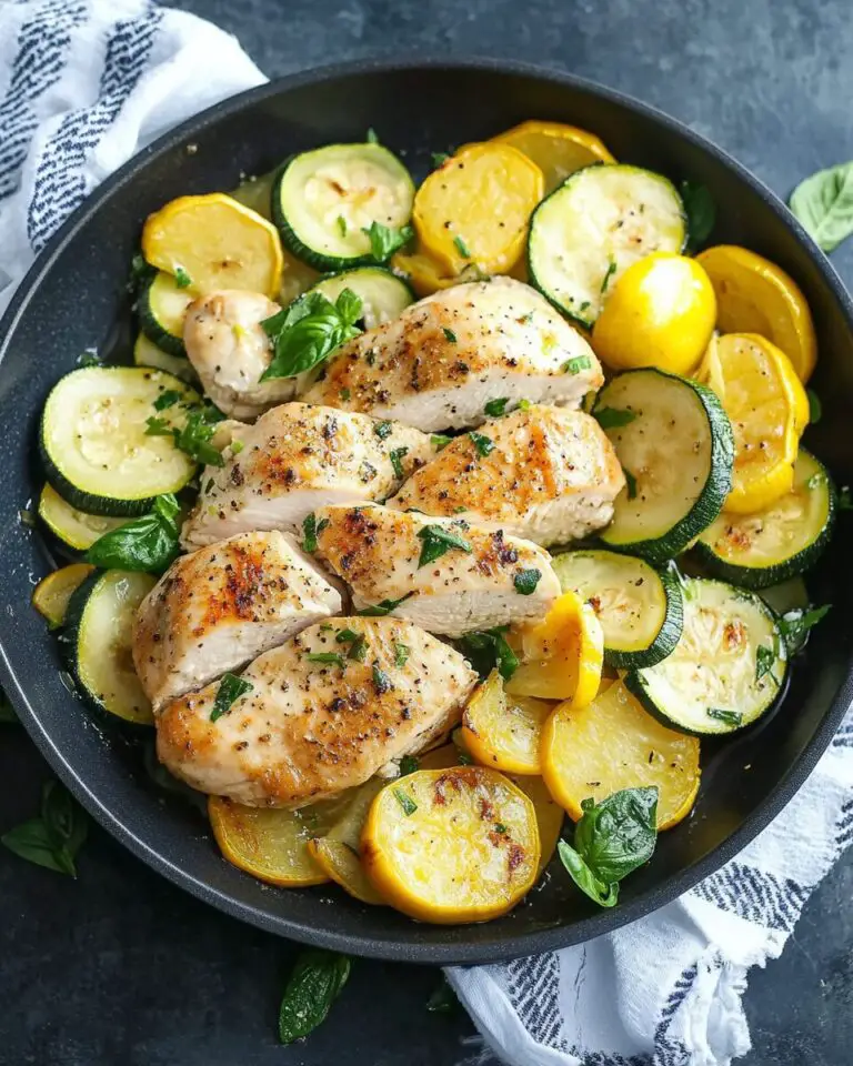 Healthy Chicken Breast with Zuchini and Squash