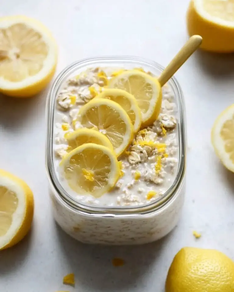 Lemon Cheesecake Overnight Oats