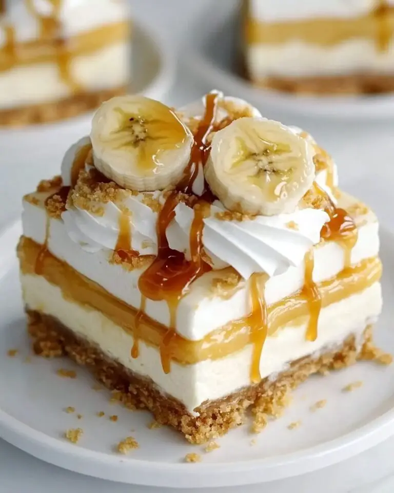 Banana Caramel Cream Dessert
