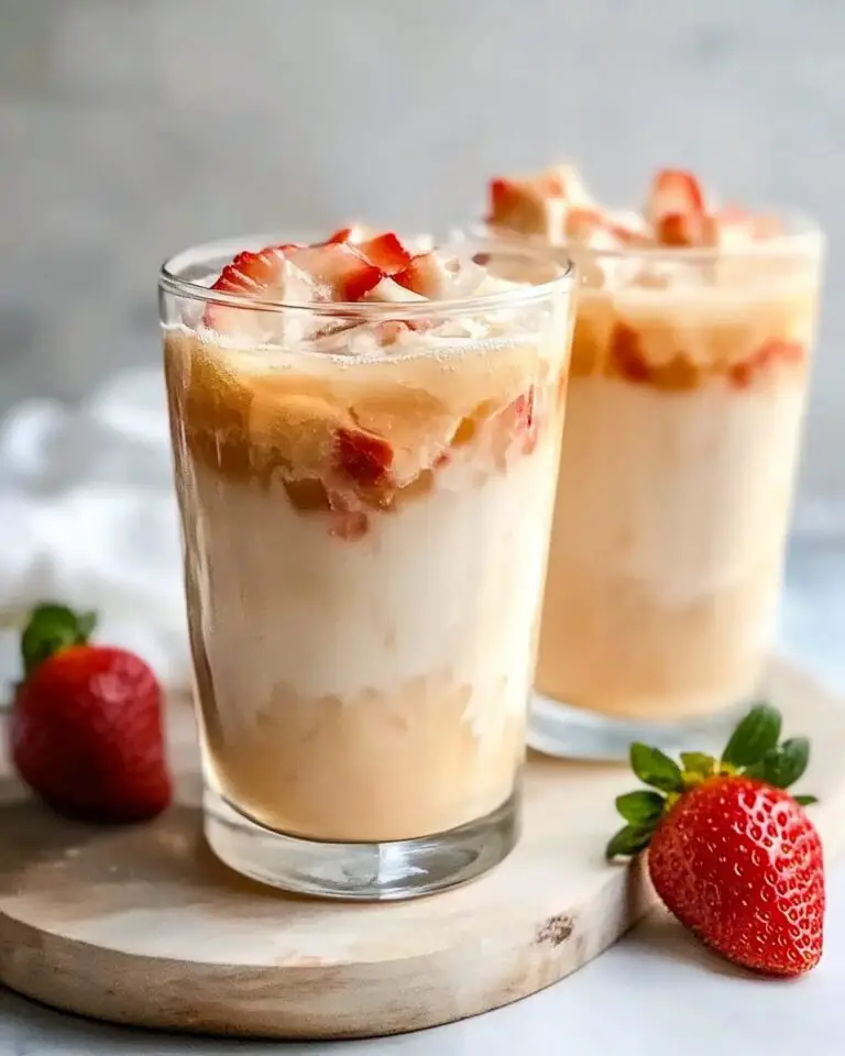 Iced Strawberry Jasmine Tea Latte