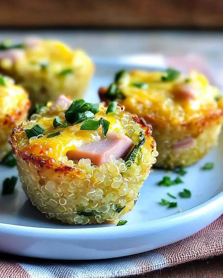 Mini Ham and Cheese Quinoa Cups
