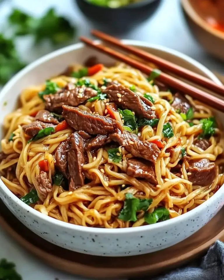 Sticky Beef Noodles