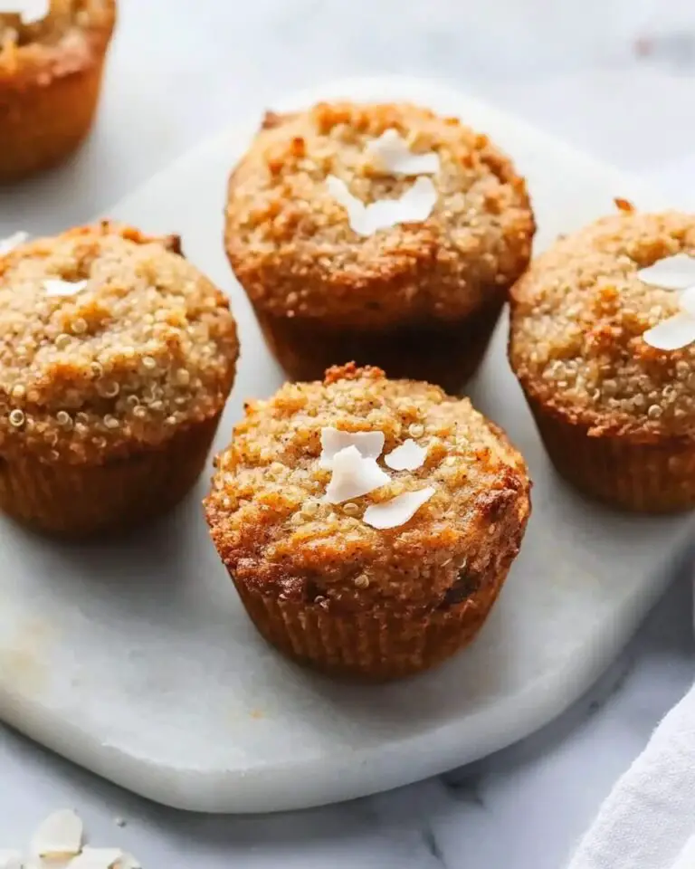 Skinny Spiced Coconut Yogurt Quinoa Muffins