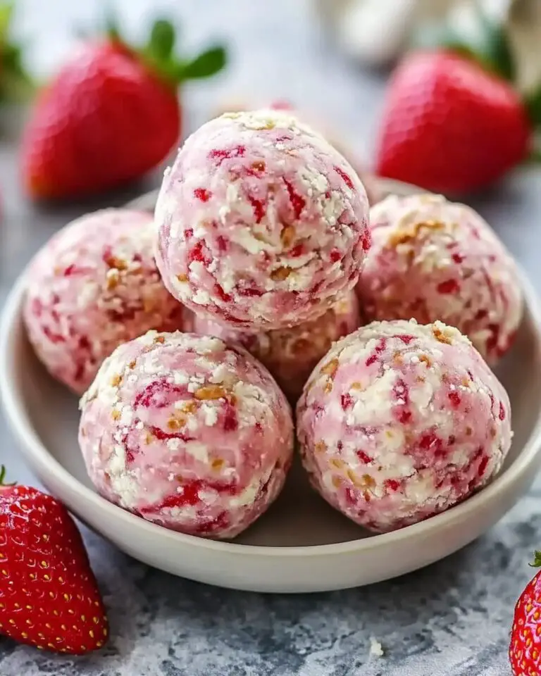 Strawberry Cheesecake Protein Balls