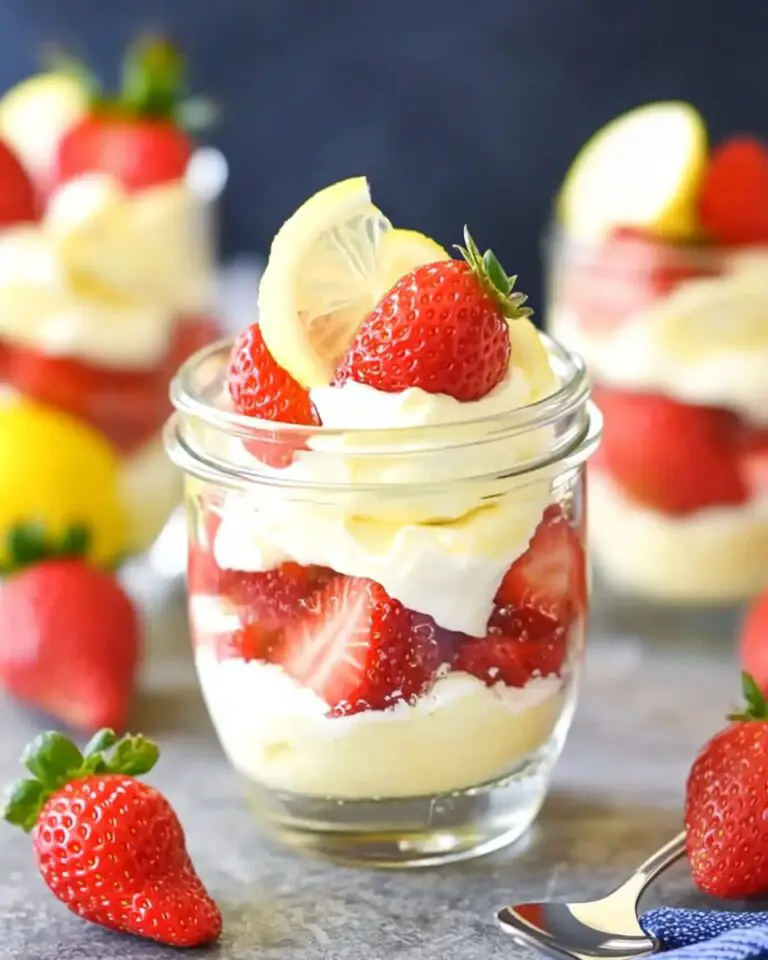 Summer Strawberry Trifles with Lemon Mascarpone Cream