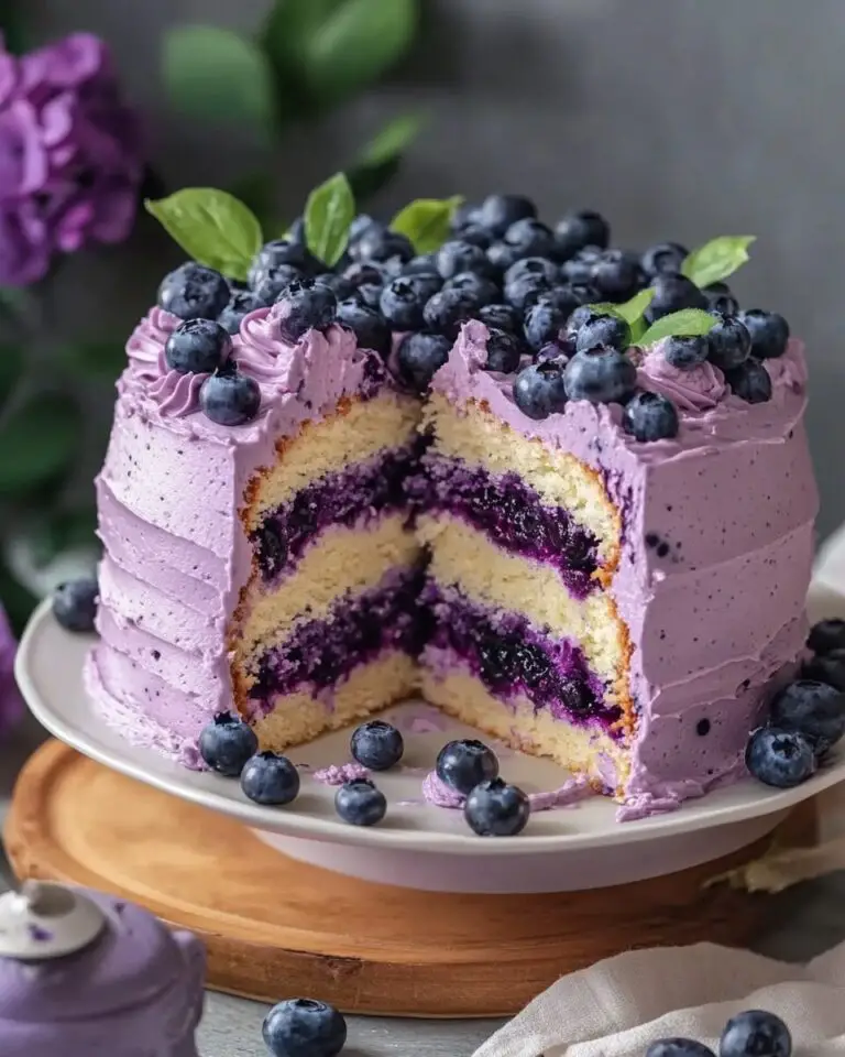 Blueberry Chiffon Cake