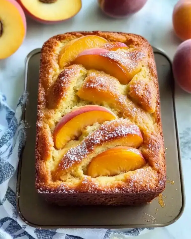 Peaches & Cream Cheese Loaf