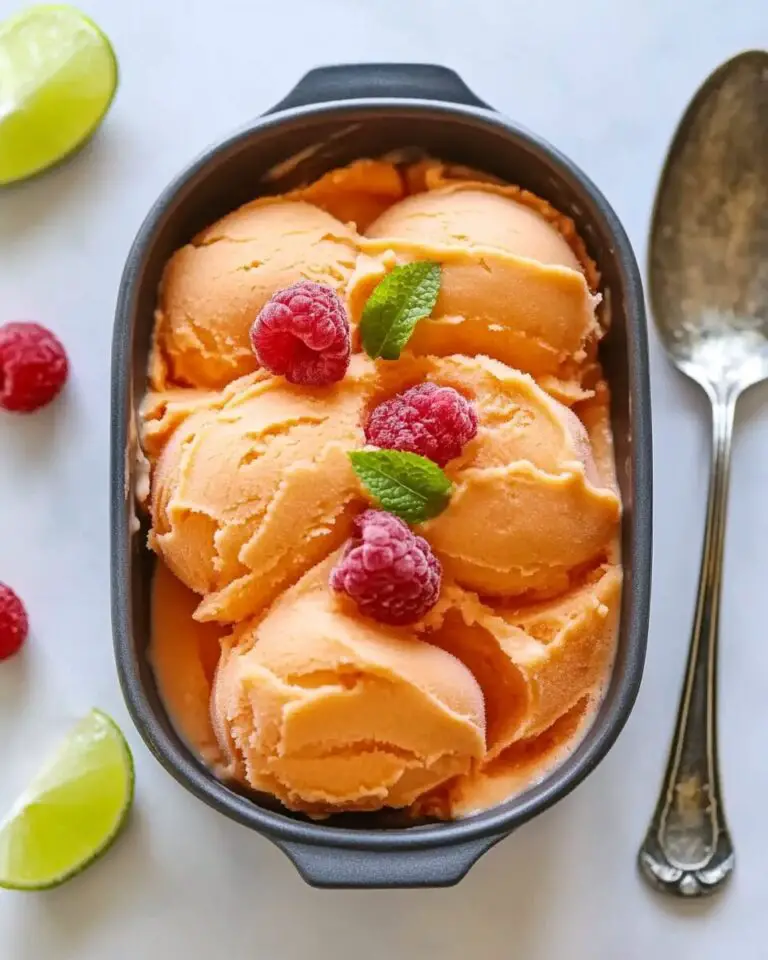 Raspberry Coconut Mango Sorbet