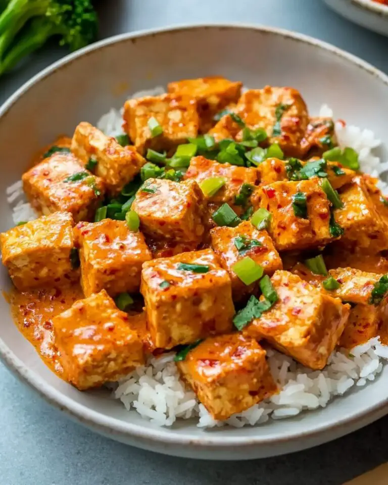 Spicy Tofu with Creamy Coconut Sauce