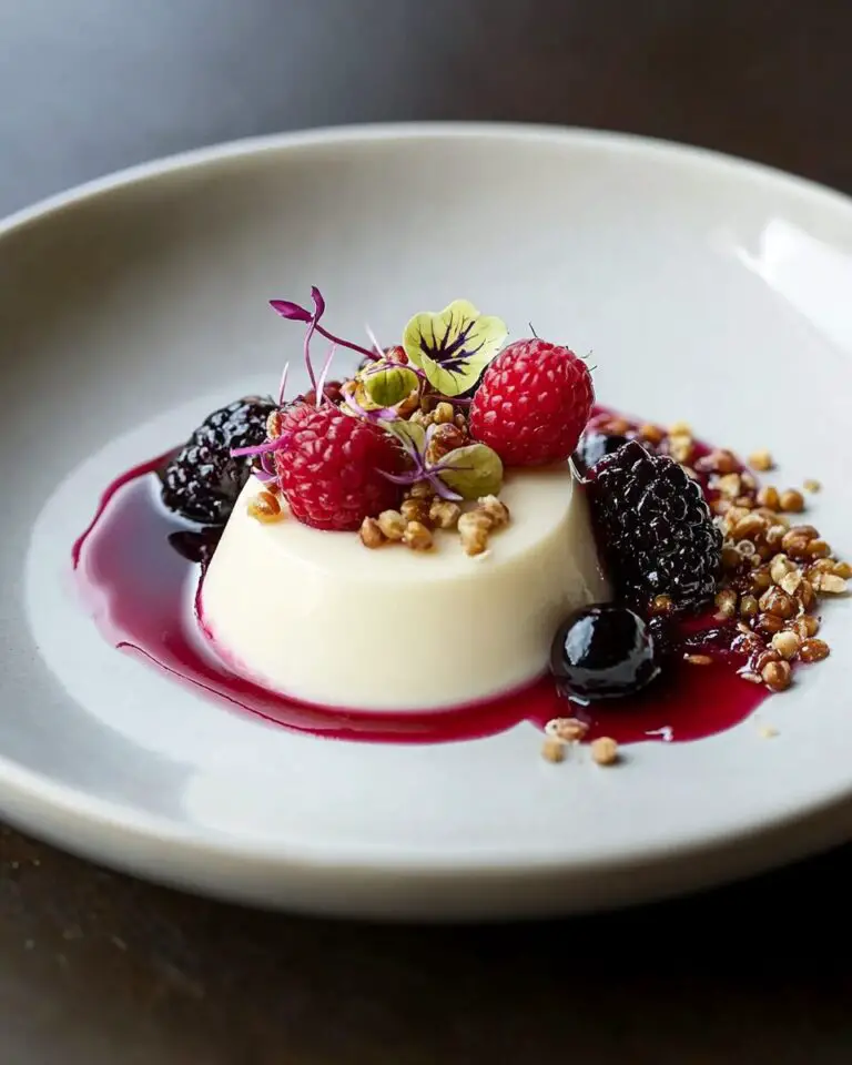Toasted Barley Panna Cotta