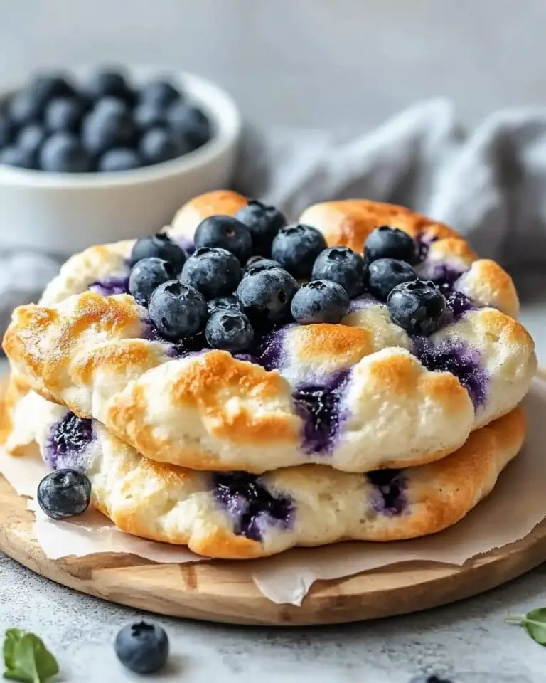 Cottage Cheese Blueberry Cloud Bread