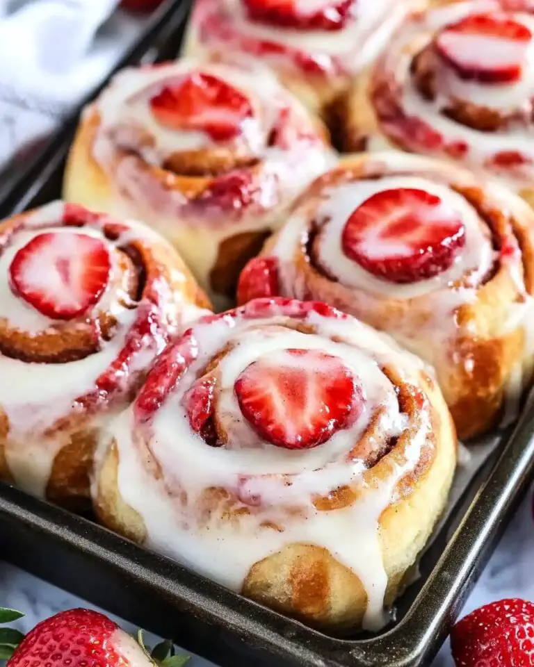 Strawberry Cheesecake Cinnabon Rolls