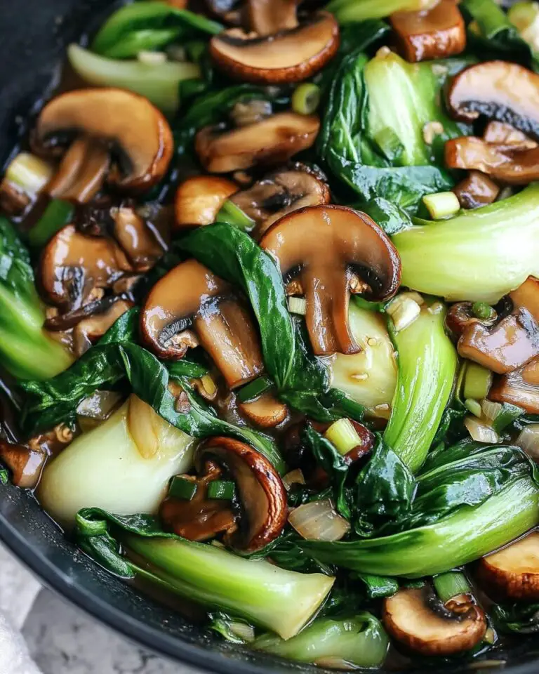 Bok Choy and Mushroom Stir Fry