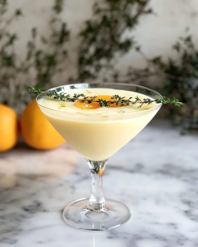 Creamy Olive Oil Thyme Citrus Cooler