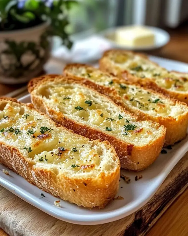 Easy Homemade Garlic Bread with Sliced Bread
