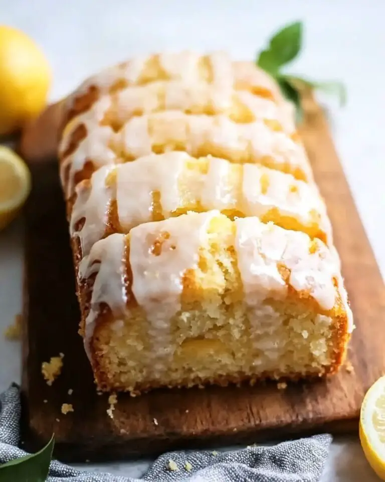 Iced Lemon Pound Cake