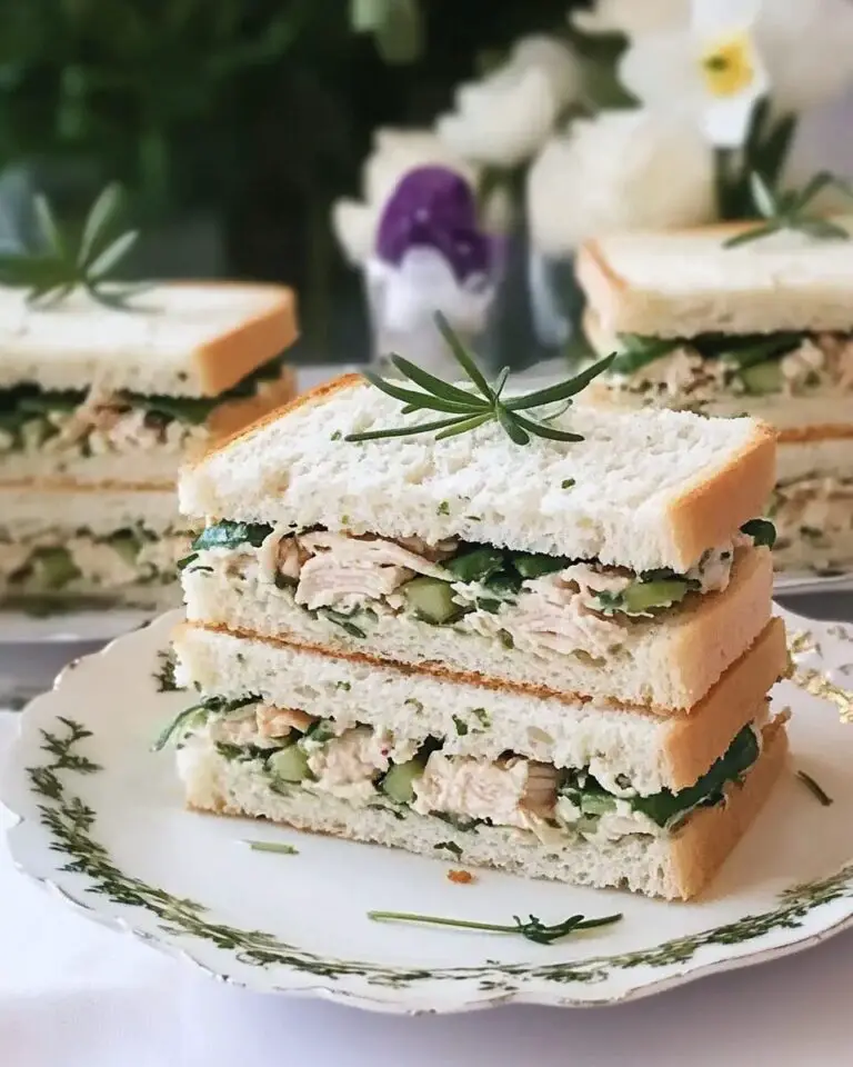 Herbed Chicken Salad Tea Sandwiches