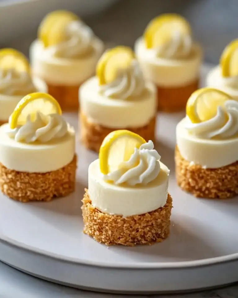 Mini Lemon Cheesecakes