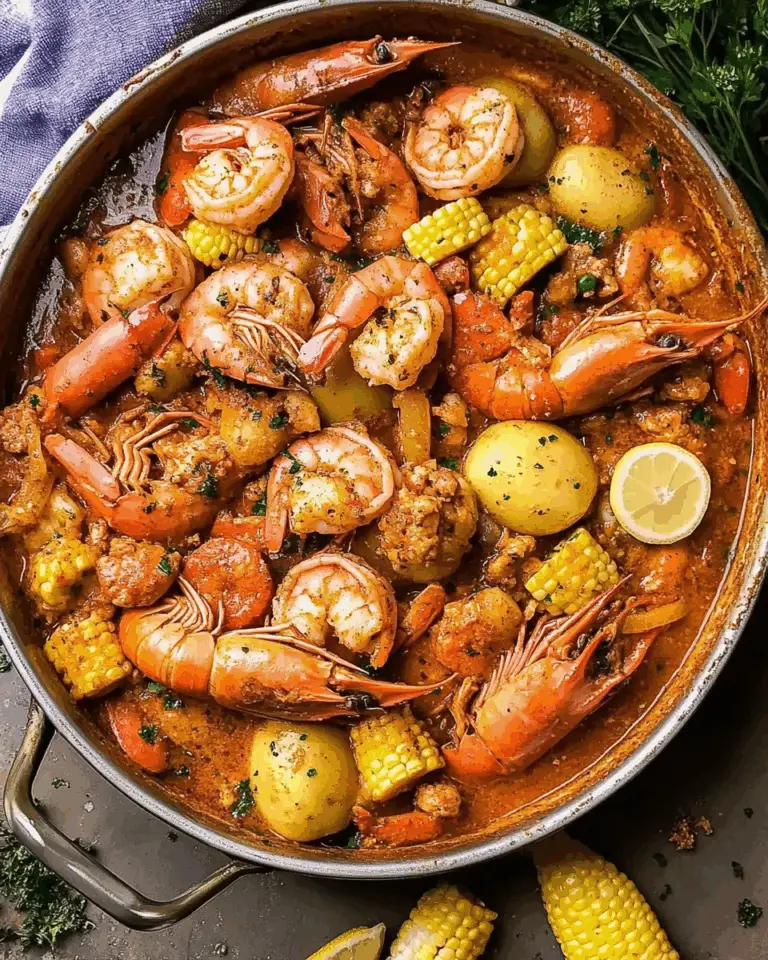 Cajun Seafood Boil with Garlic Butter Sauce