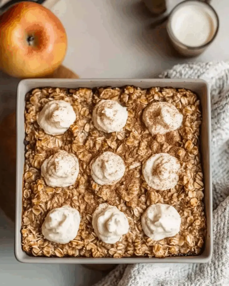 Cinnamon Apple Baked Oatmeal
