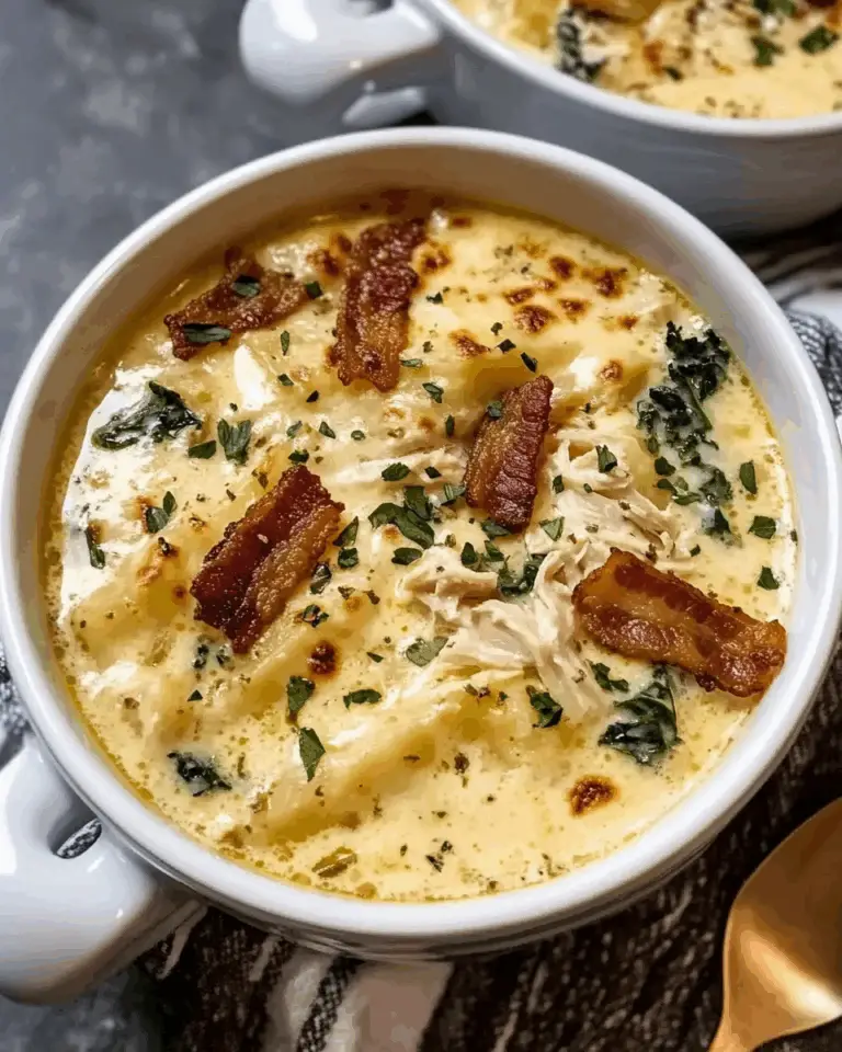 Creamy White Chicken Lasagna Soup