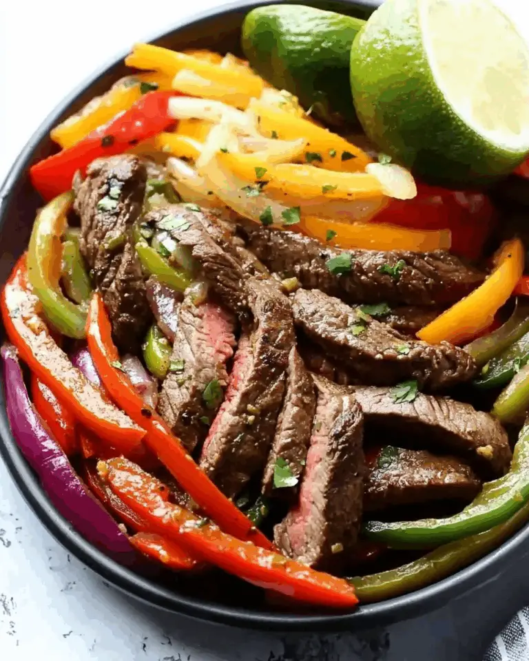 Chili Lime Steak Fajitas