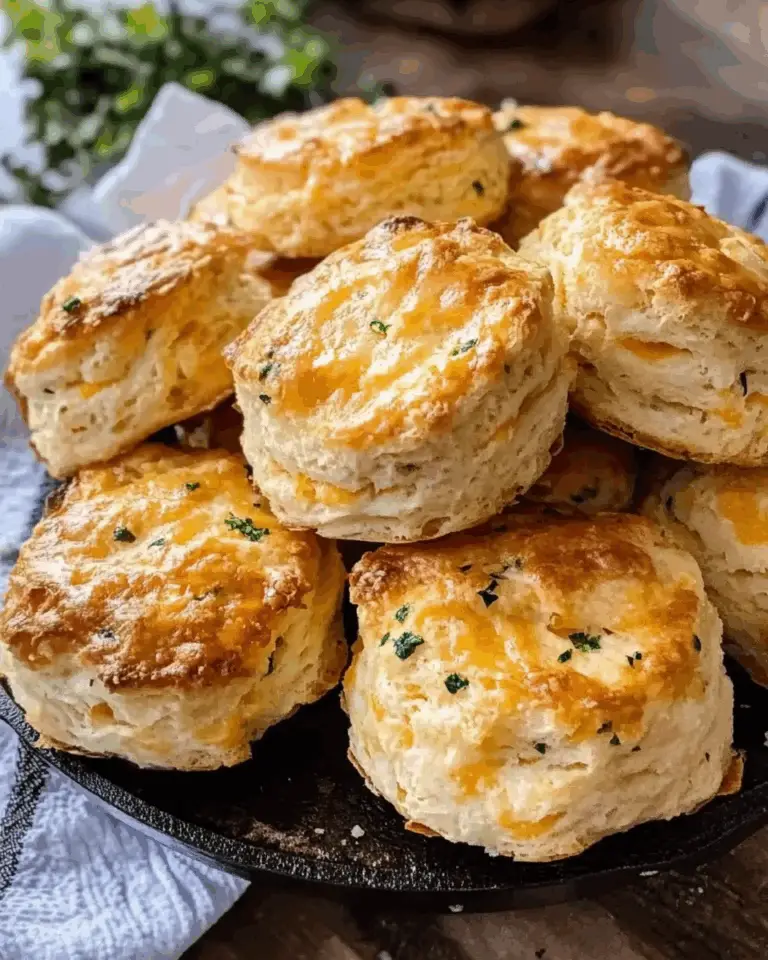 Homemade Honey Butter Cheddar Biscuits