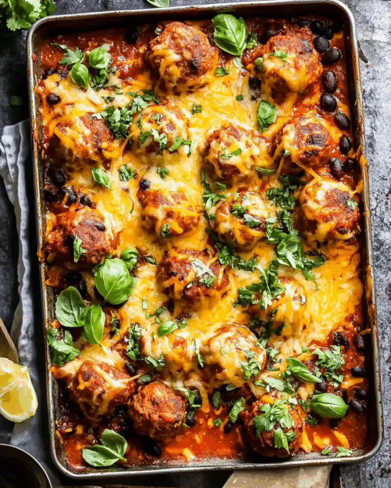 Sheet Pan Chili Cheese Meatballs