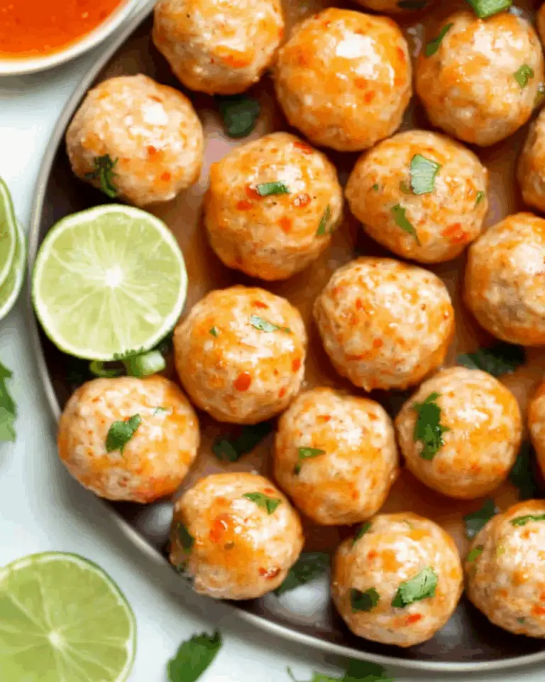 Sweet Chili Turkey Meatballs