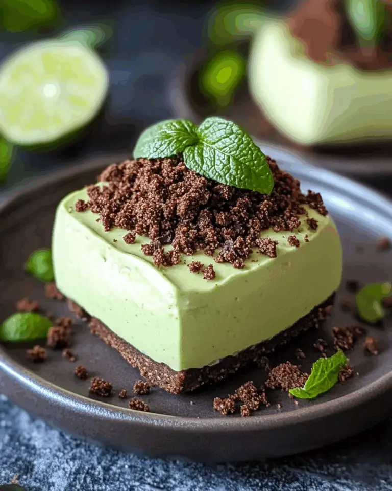 Avocado Lime Mousse with Mexican Chocolate Crumble